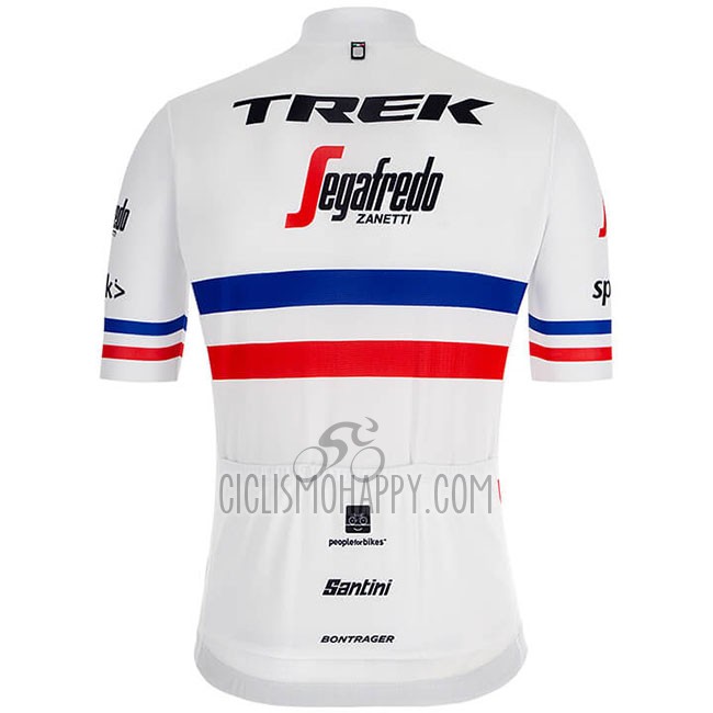 Trek Segafredo Cycling Jersey Bib Short 2018 Short Sleeve Champion France